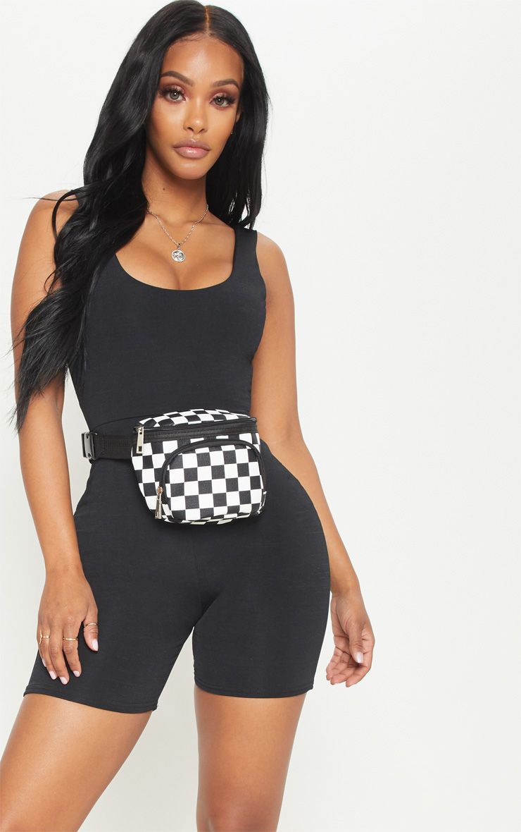 Shape Black Slinky Scoop Neck Unitard